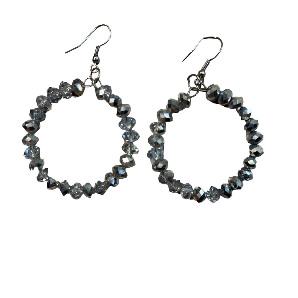 Beautiful bling bead hoops! 💍😍